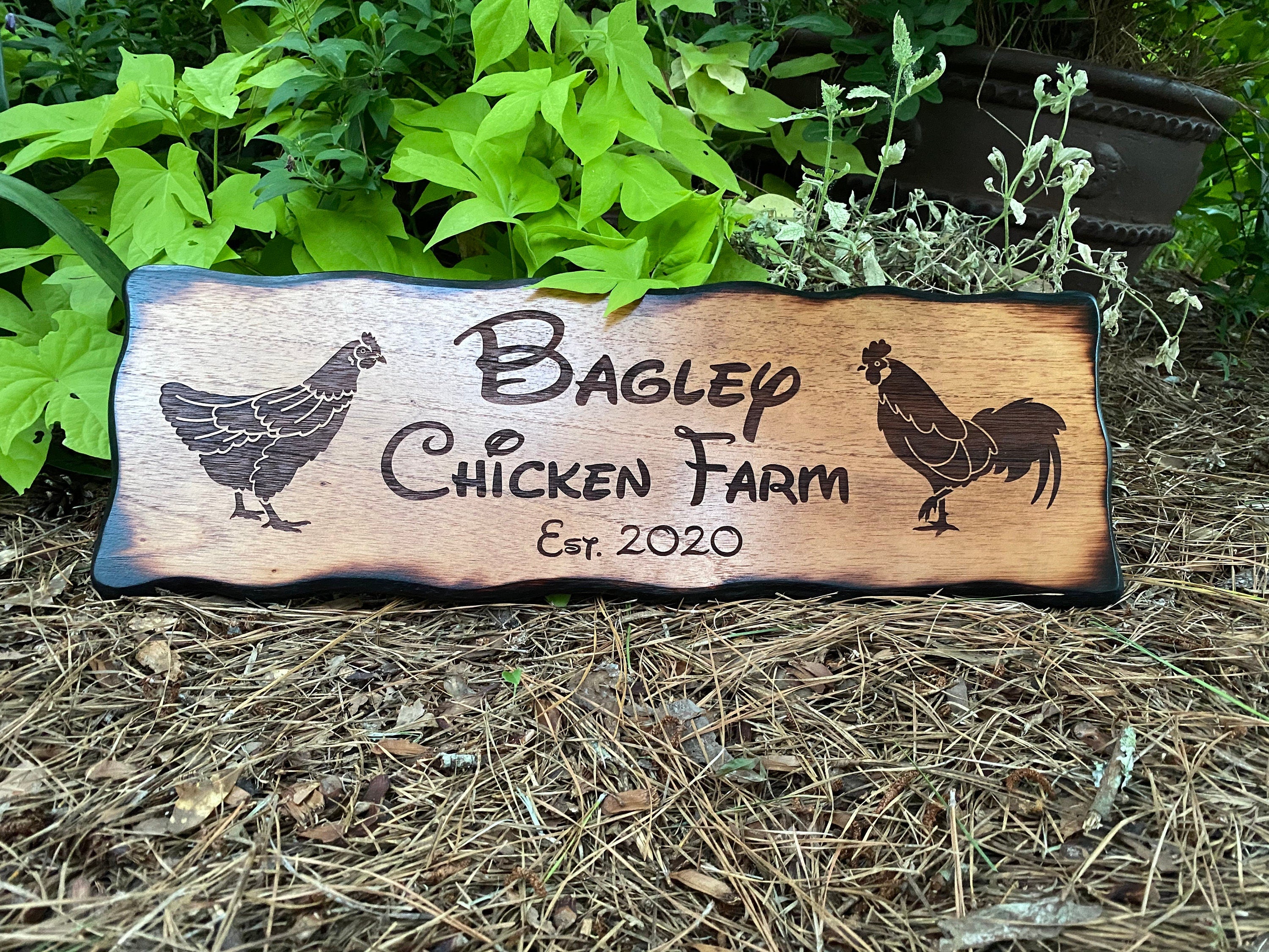 Custom Chicken Sign - Multiple Design Options