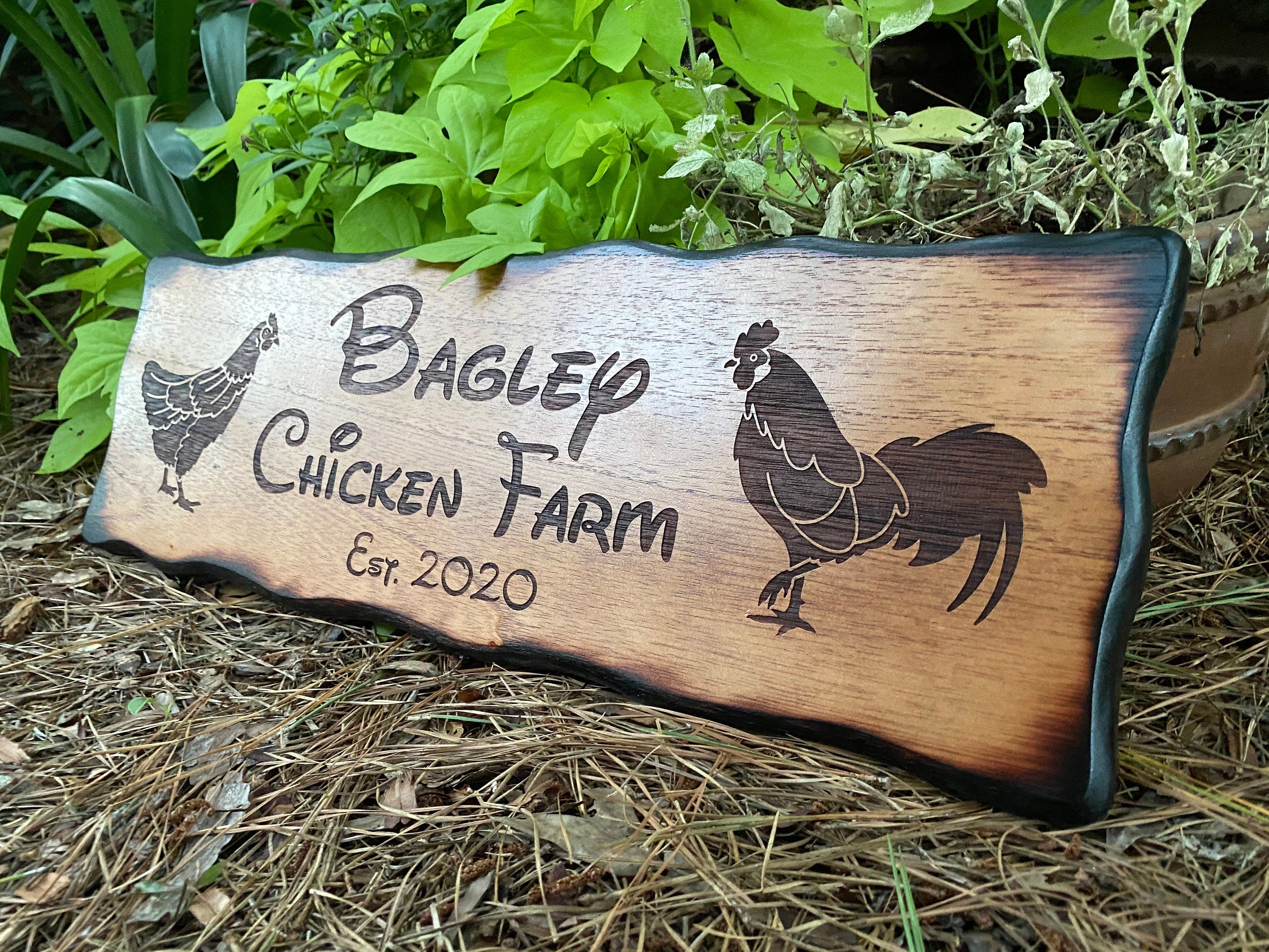Custom Chicken Sign - Multiple Design Options