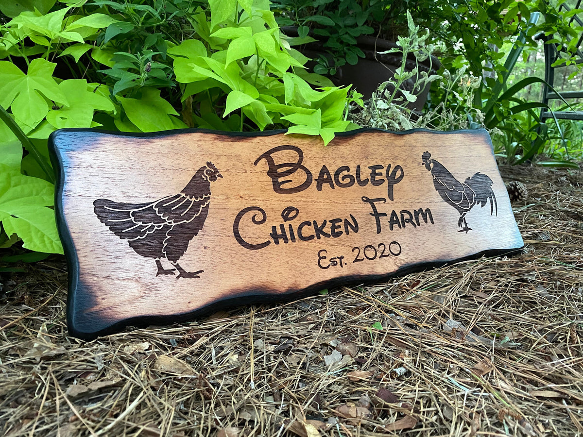 Cooking Chicken Signs Custom Chicken Sign - Multiple Design Options – WaGiWorks