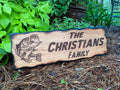 Bass Family Name Wood Sign