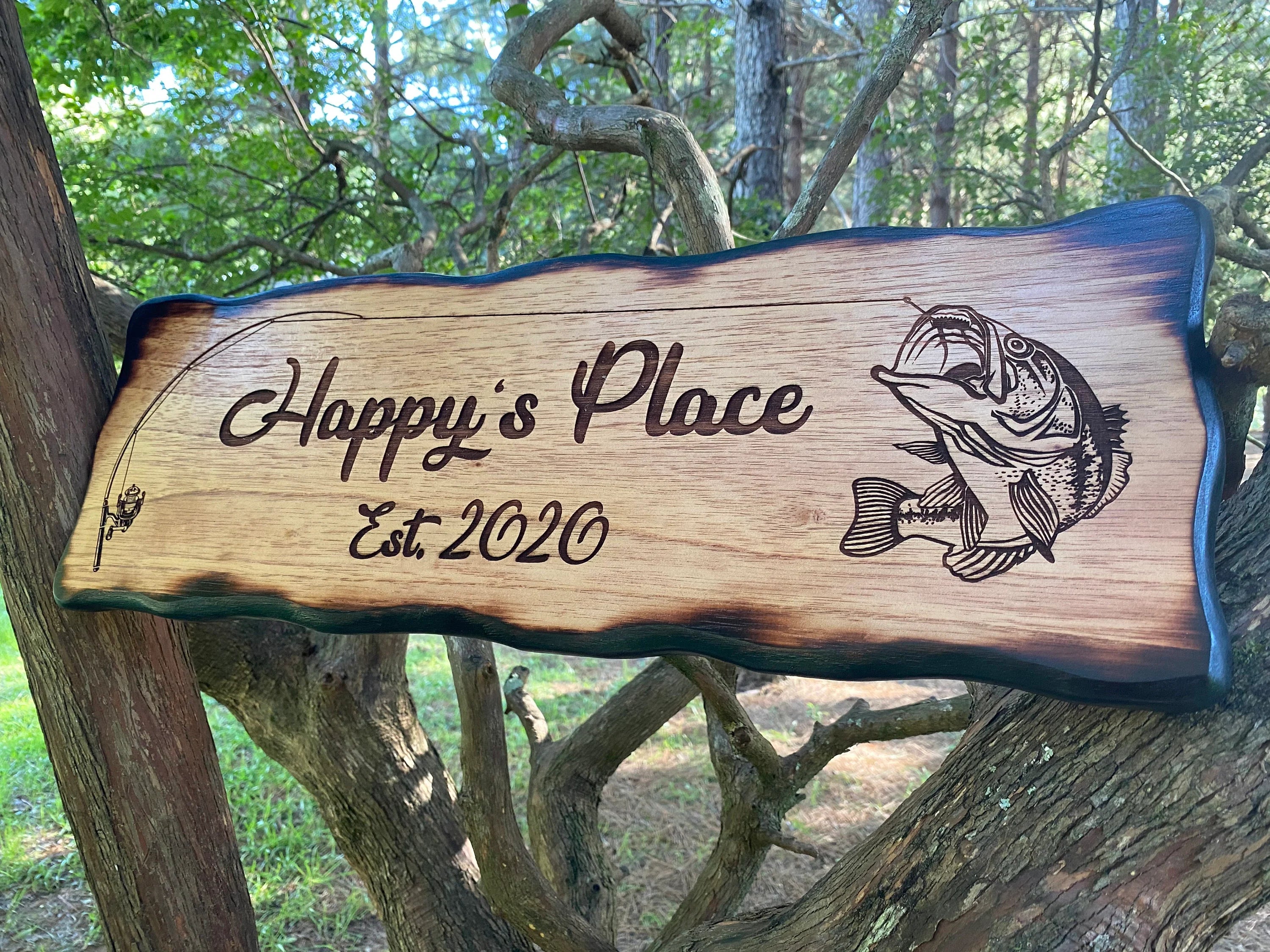 Bass and Fishing Rod