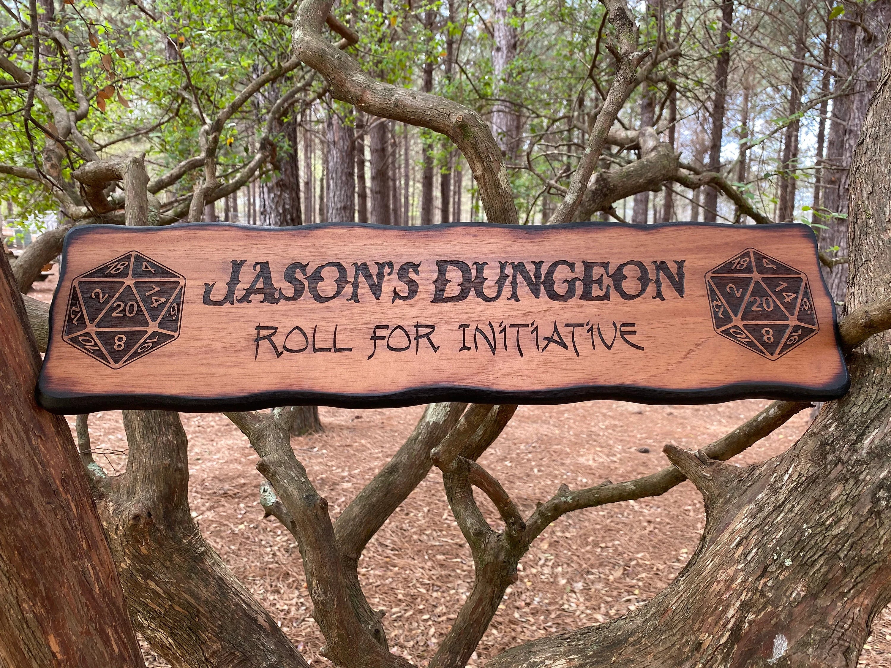 DnD D20 Dice Sign