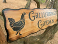 Hen Garden Sign - Multiple Emblem Options