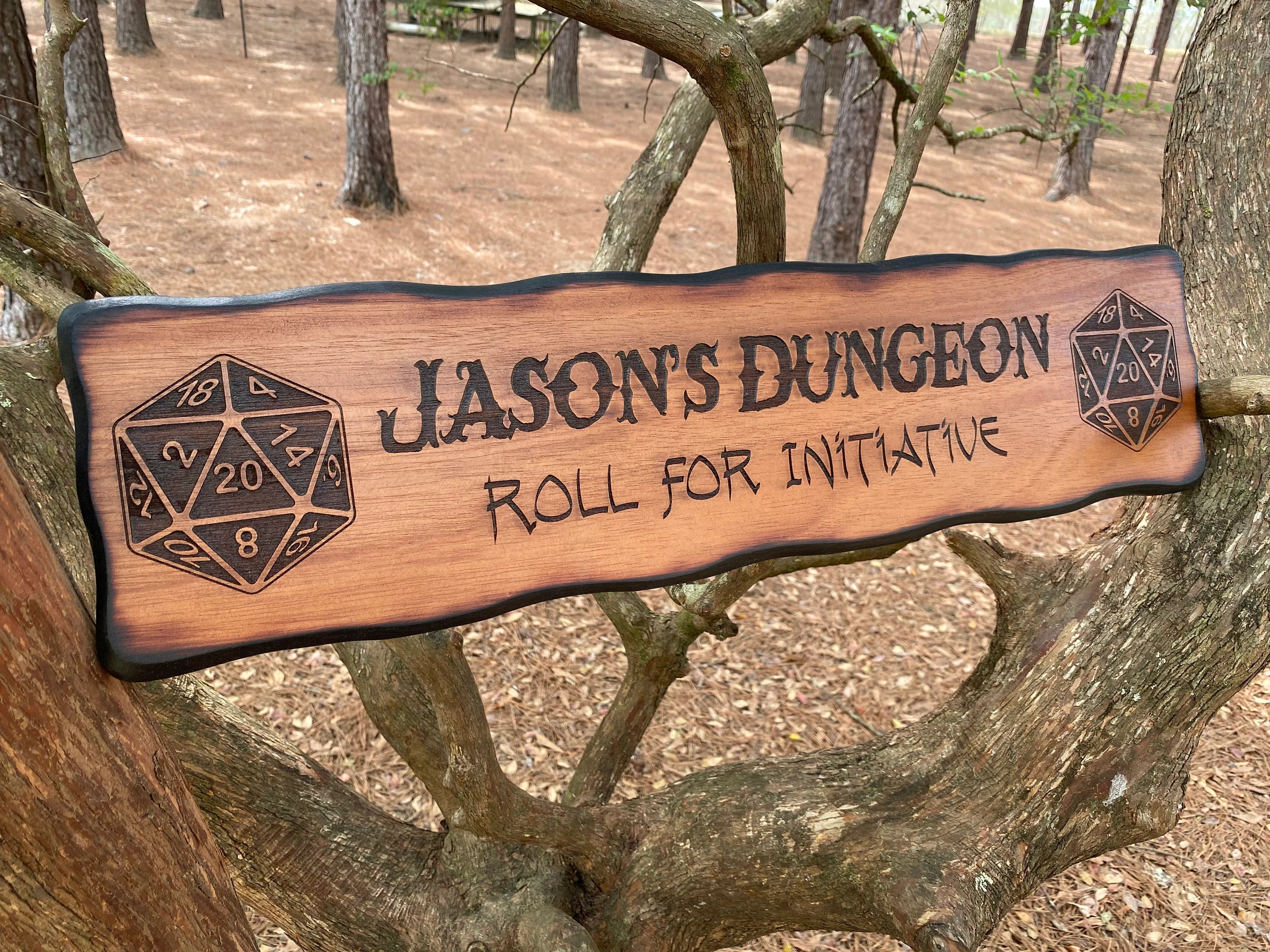 DnD D20 Dice Sign