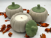 Concrete Pumpkin Candle, Fall Decoration, Halloween, Scented Candles, Pumpkin Spice Scent, Holliday Home Decoration, Fall Candle